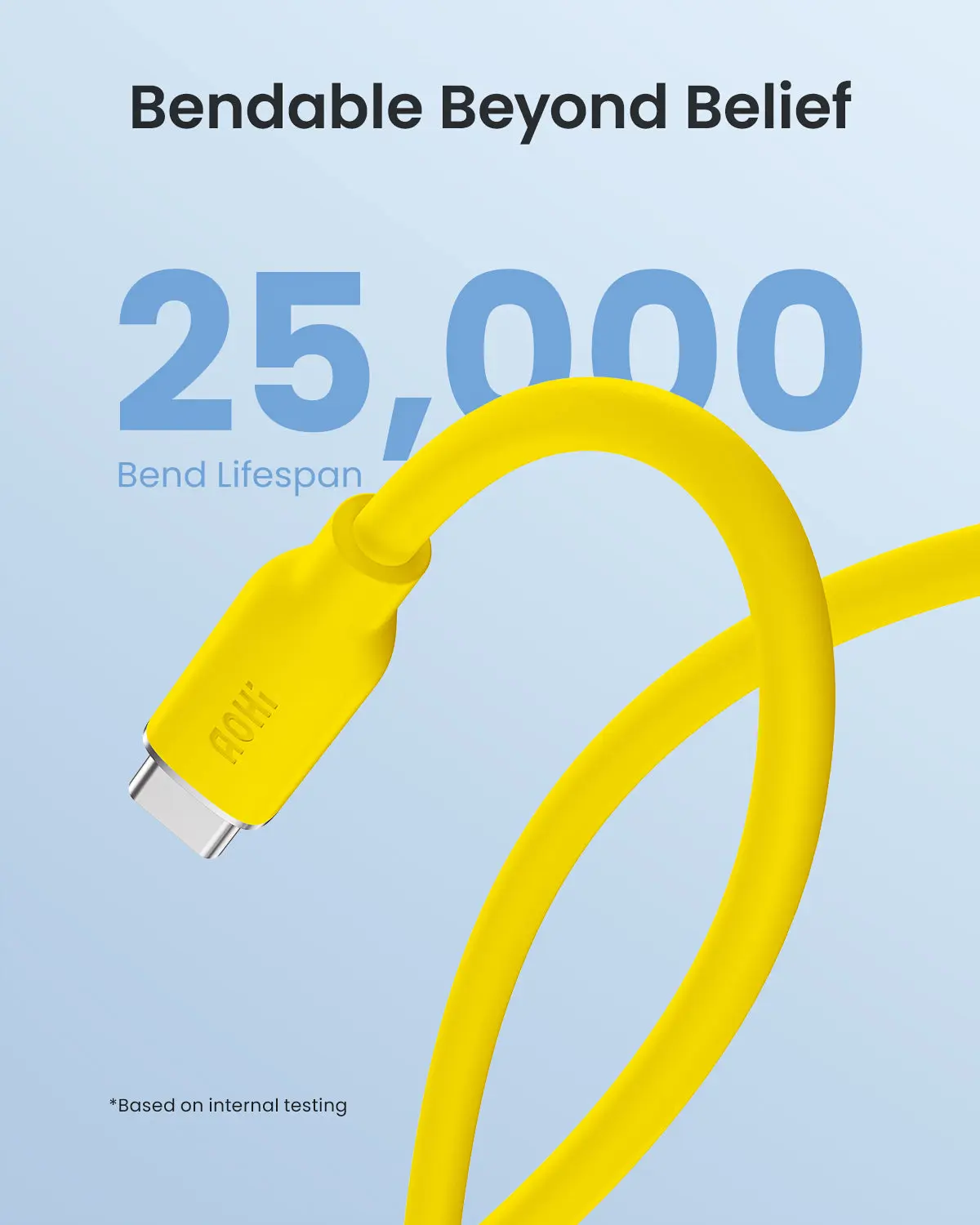 AOHI 240W PD 3.2 USB C to USB C Fast-charging Silky Cable 3.3ft - Image 6