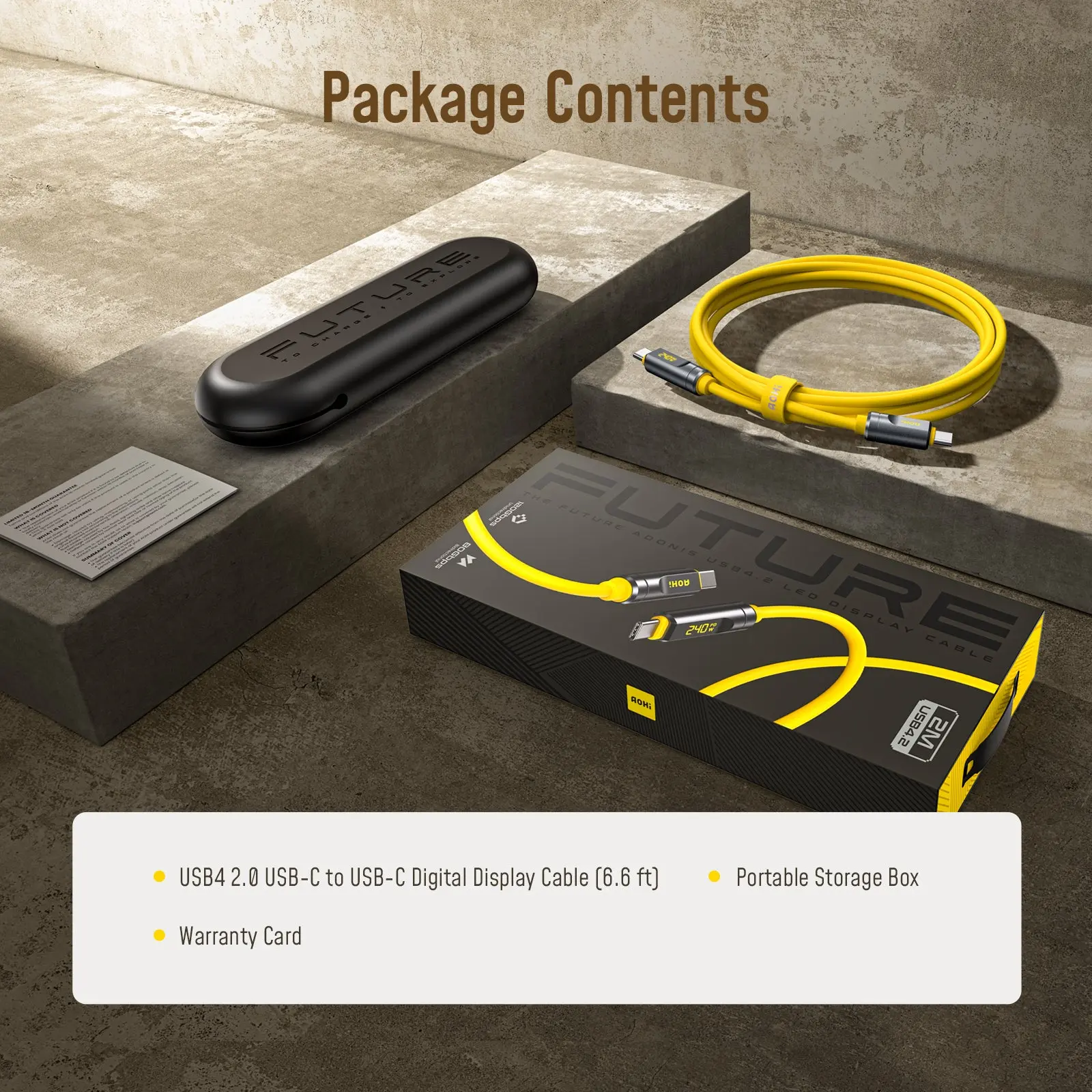 [Limited Time 20%OFF]AOHi Adonis USB4 2.0 LED Display Cable (120Gbps,240W, 3.3 ft/6.6 ft) - Image 6