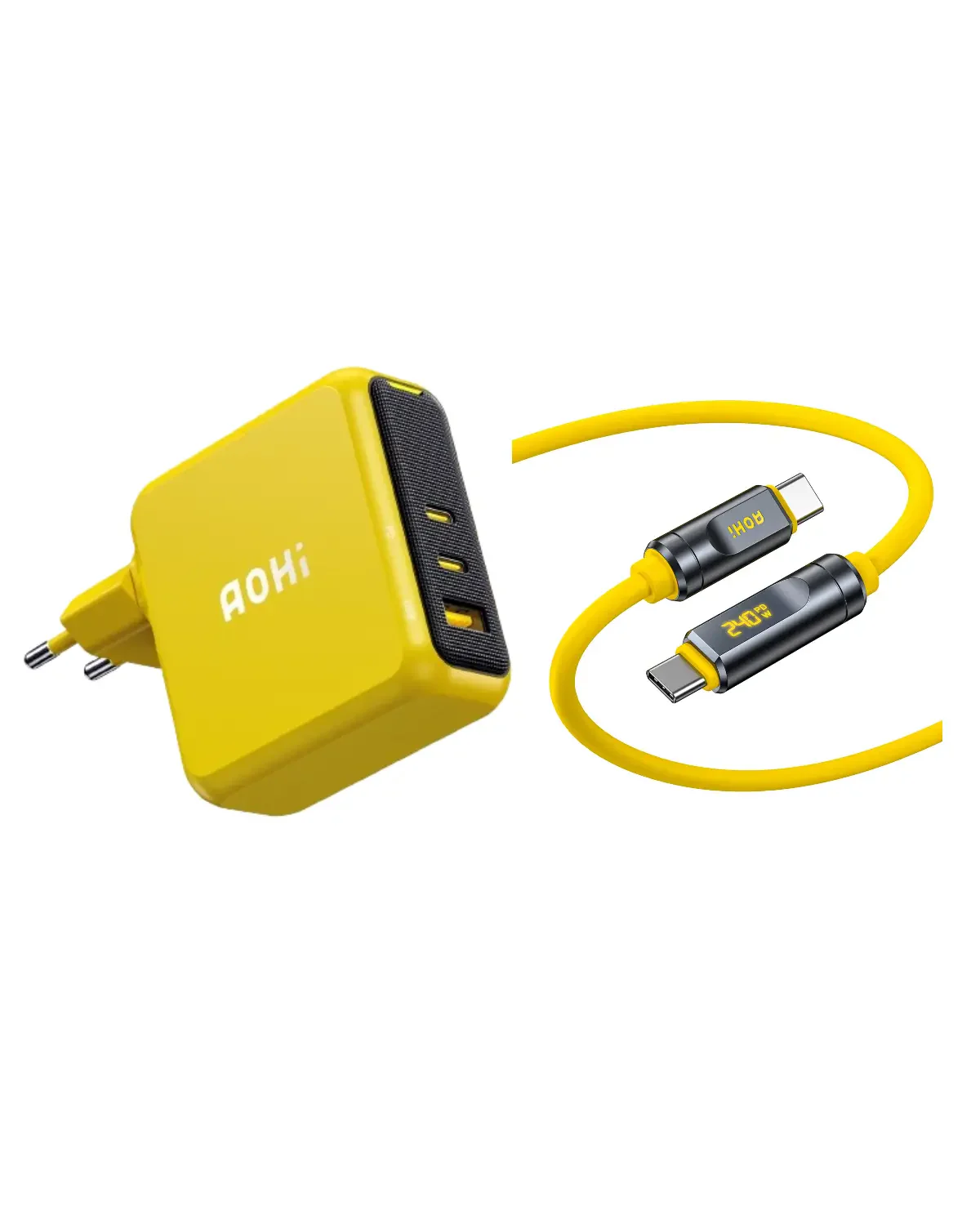 AOHI Magcube Pro 140W GaN+ 2 USBC and 1 USBA Fast Charger (EU) - Image 10