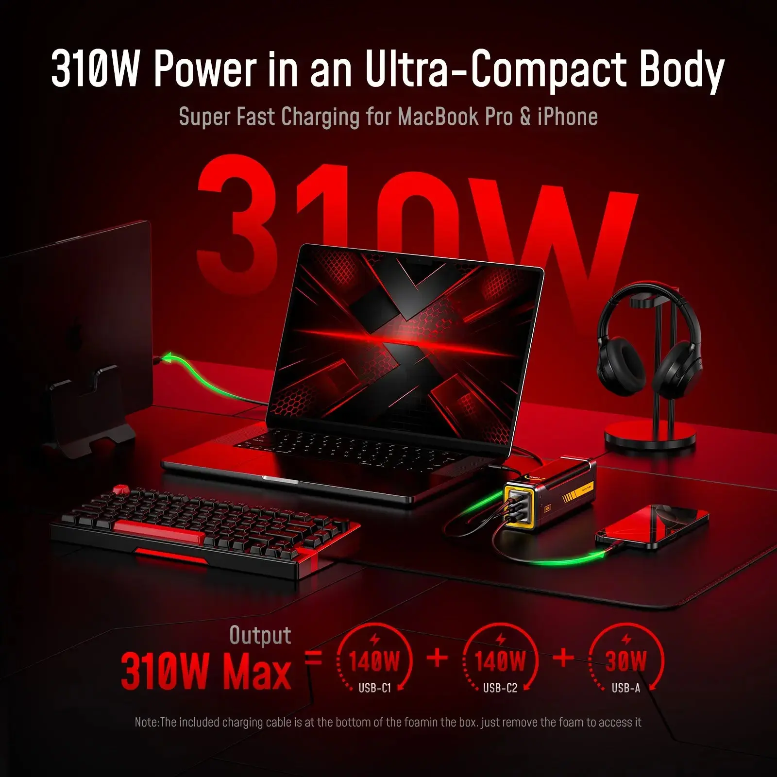 [Limited Time $119]AOHI Starship Pro 310W 20,000mAh Power Bank - Image 2
