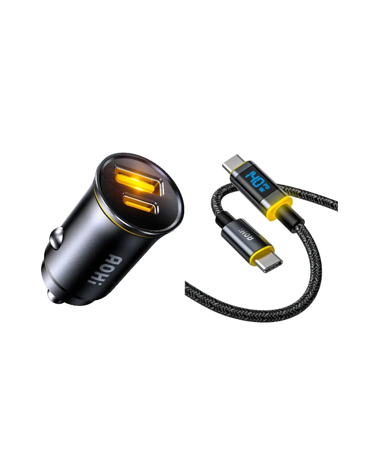 AOHI SUPERAUTO PD 65W Fast Car Charger (USB-C & USB-A) - Image 11