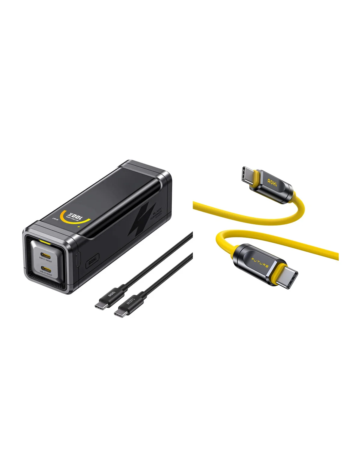[NEW] AOHI The BLACK WARRIOR 10,000mAh 65W PD3.0 LED Display Power Bank with 240W C-C Cable - Image 11