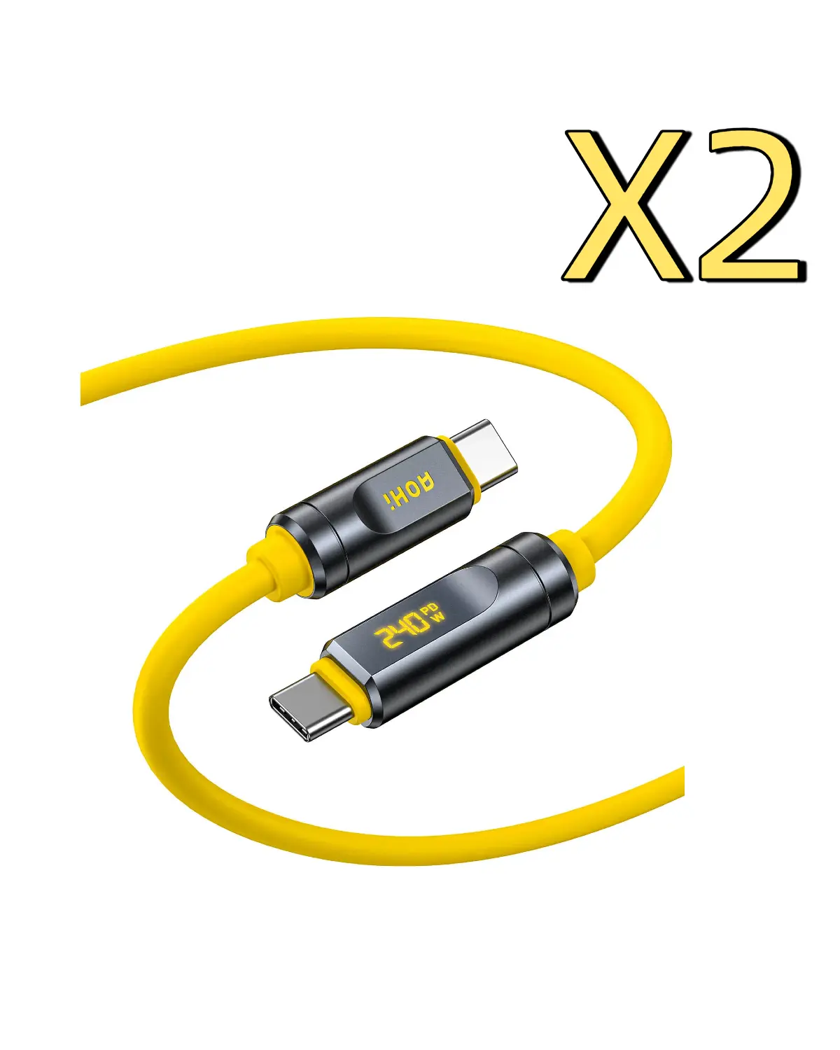 [NEW RELEASE] AOHI THE FUTURE Adonis USB4 2.0 240W LED Display USB-C to USB-C Cable 3.3FT/6.6FT (120Gbps/ 8K/ PD3.2) - Image 10