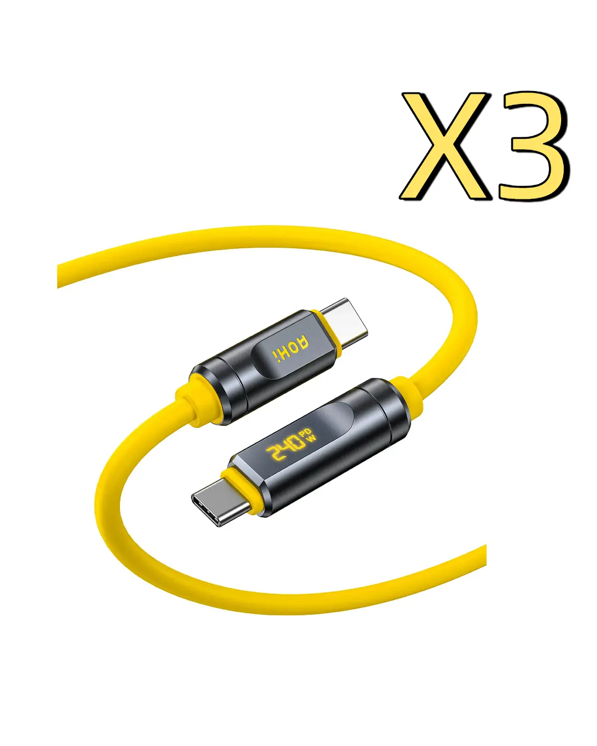 [NEW RELEASE] AOHI THE FUTURE Adonis USB4 2.0 240W LED Display USB-C to USB-C Cable 3.3FT/6.6FT (120Gbps/ 8K/ PD3.2) - Image 11