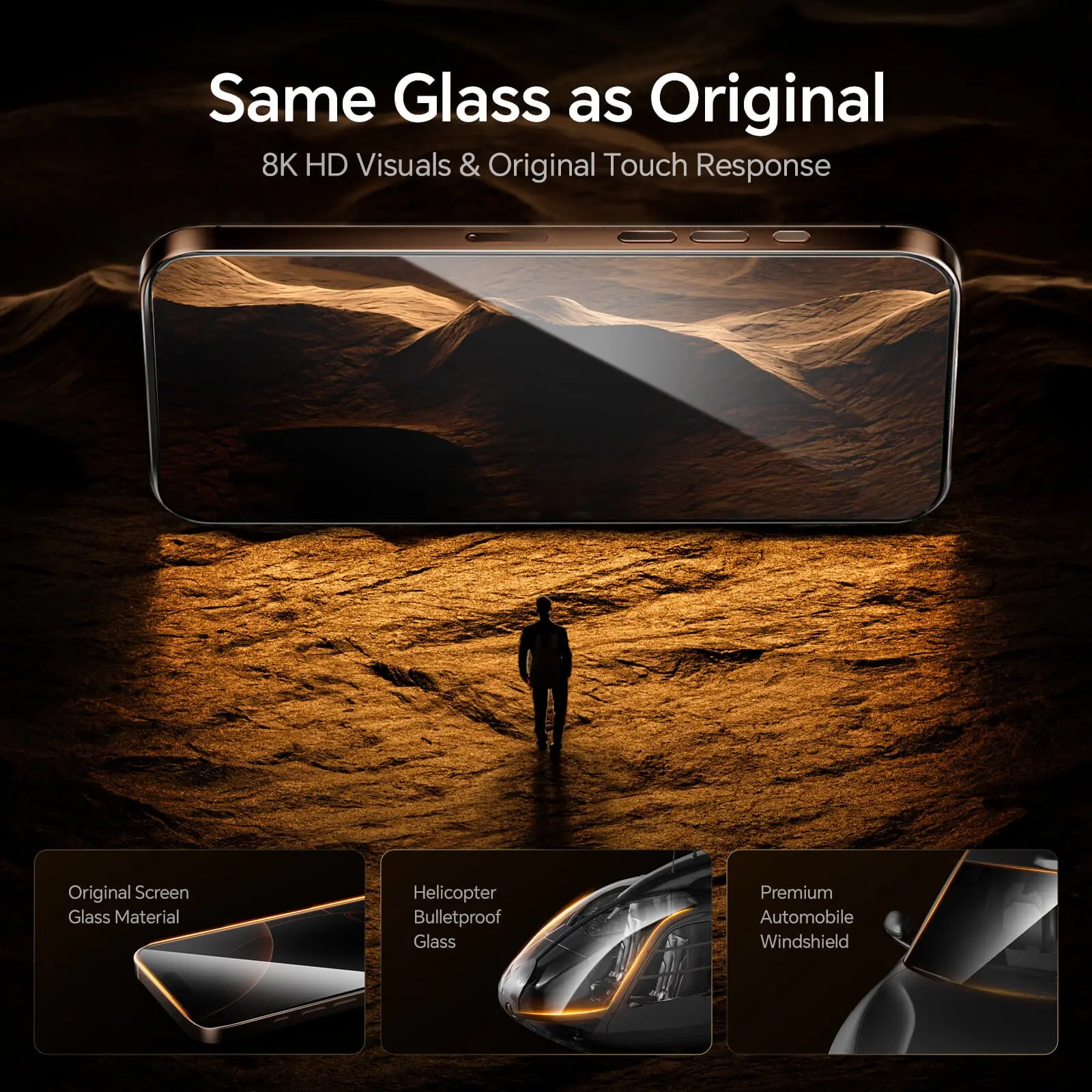 AOHi The Future MagArmor Phone Tempered Glass (For iPhone 16 Pro/ 16 Pro Max) - Image 4