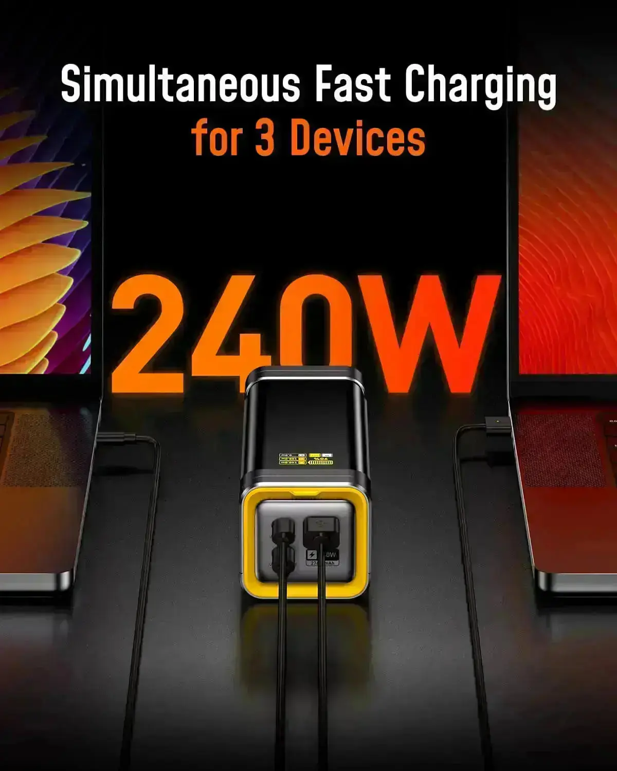 AOHI The Future Starship 240W 27,600mAh LED Display Power Bank with 140W GaN+ PRO Fast Charger - Image 8