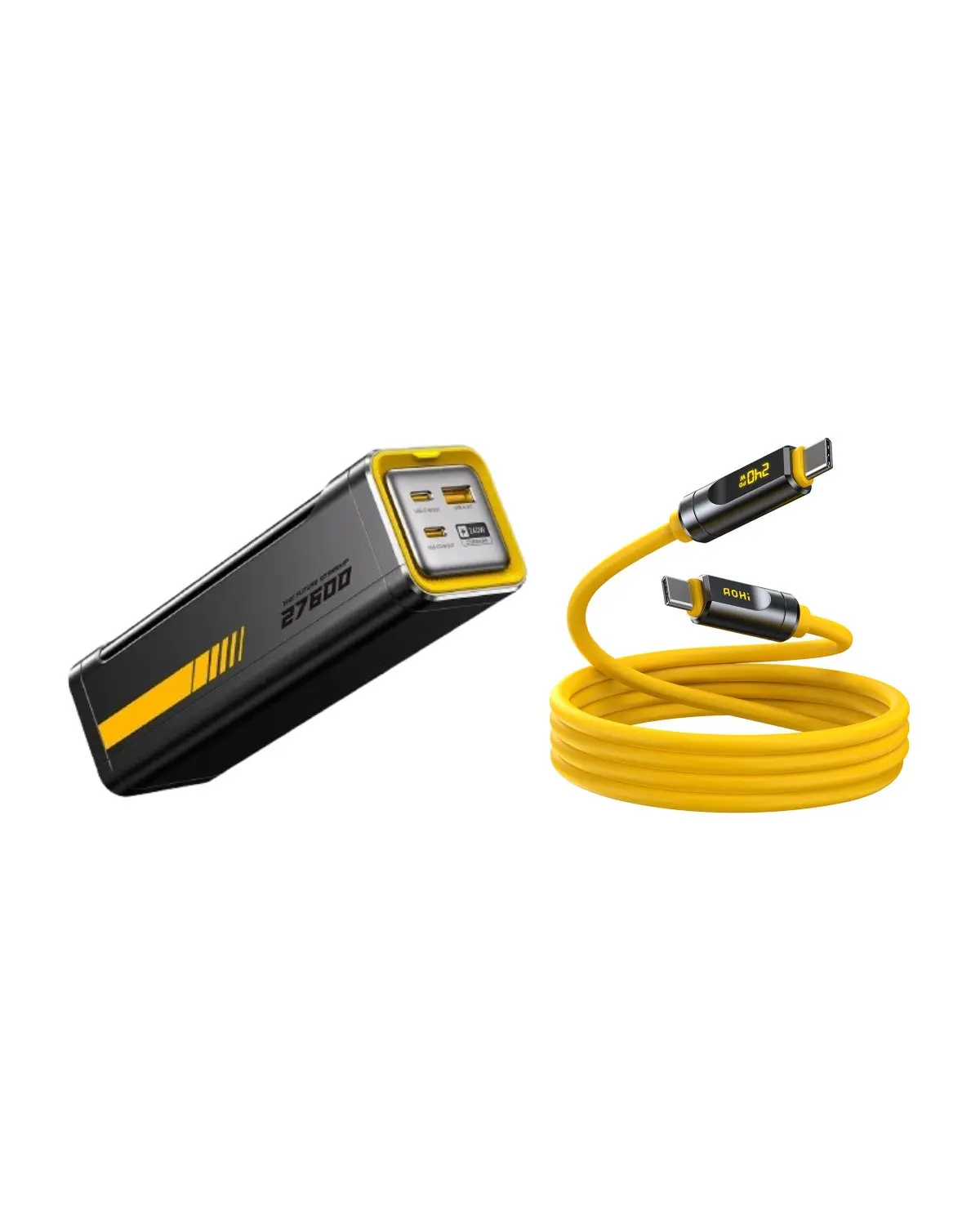 AOHI The Future Starship 240W 27,600mAh LED Display Power Bank with THE FUTURE Adonis USB4 2.0 240W USB-C to USB-C Cable - Image 11