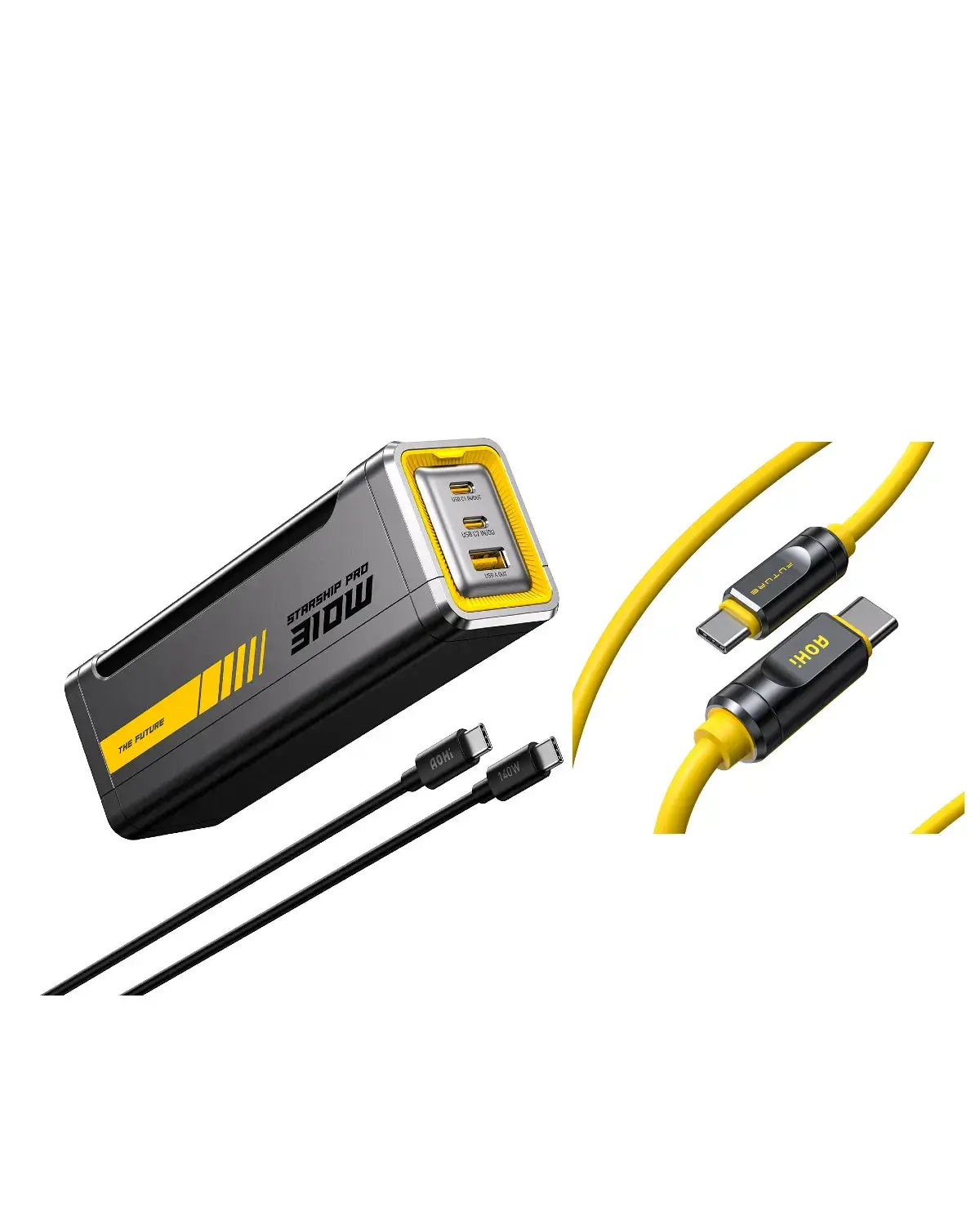 [Discounted Price: $109] AOHI The Future Starship Pro PD3.1 310W 20,000mAh LED Display Power Bank with 240W C-C Cable - Image 14