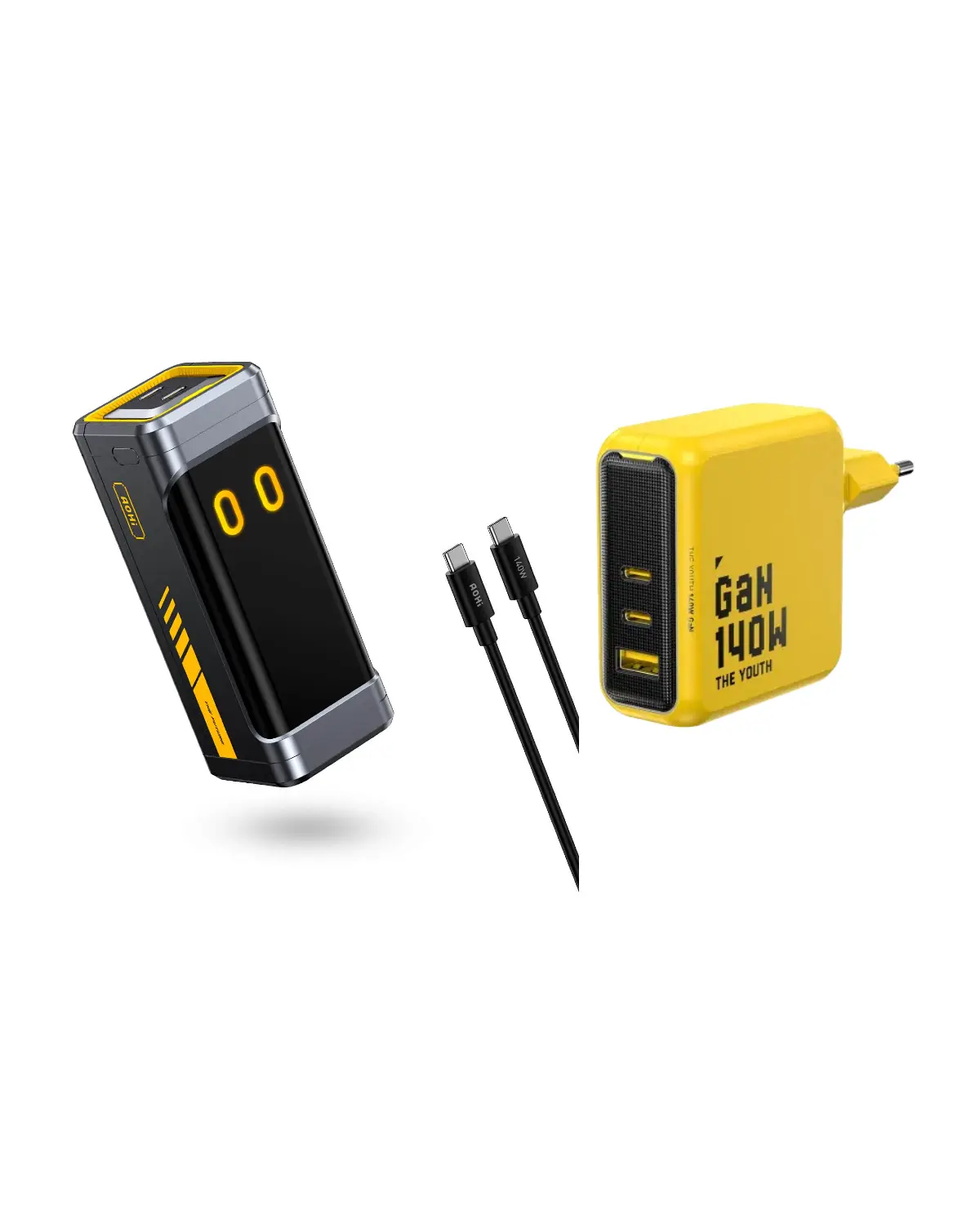 The FUTURE STARSHIP PRO PD 3.1 210W 10000mAh Power Bank with 140W GaN YOUTH Fast Charger - Image 12