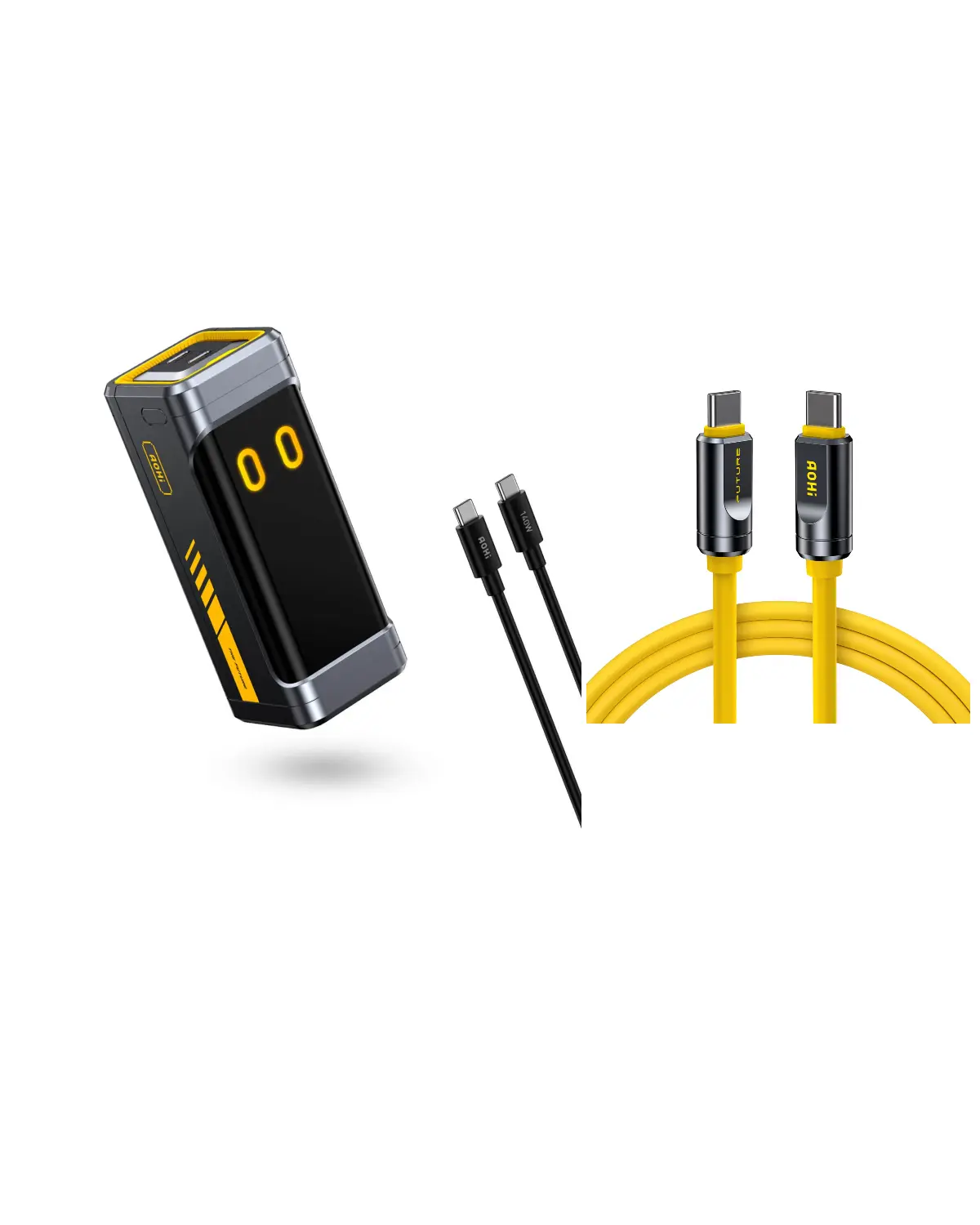 The FUTURE STARSHIP PRO PD 3.1 210W 10000mAh Power Bank with THE FUTURE Adonis USB4 2.0 240W USB-C to USB-C Cable - Image 12