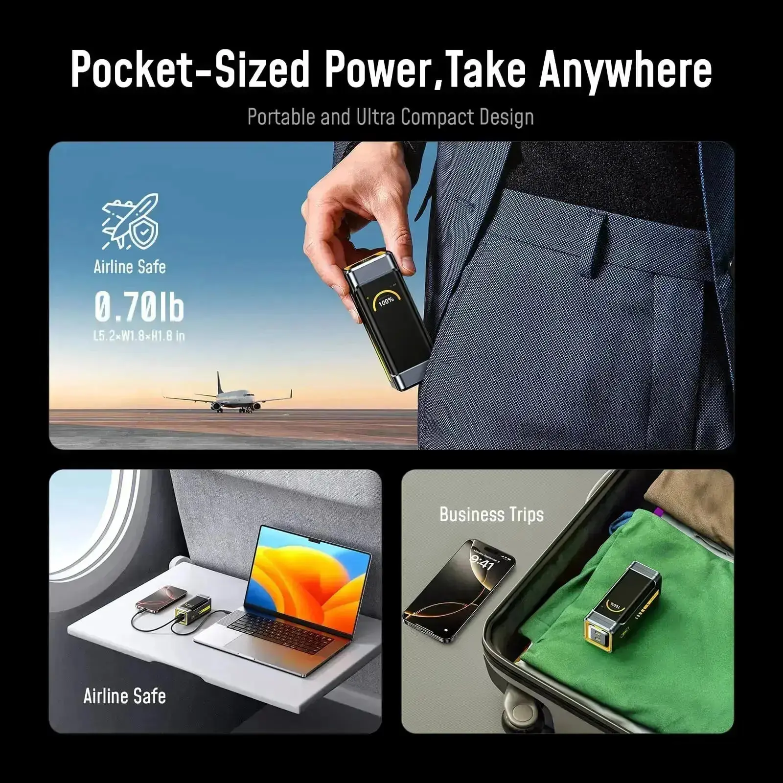 The FUTURE STARSHIP PRO PD 3.1 210W 10000mAh Power Bank with 140W GaN+ PRO Fast Charger - Image 10